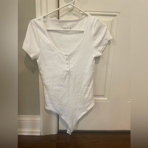 Abercrombie White Bodysuit